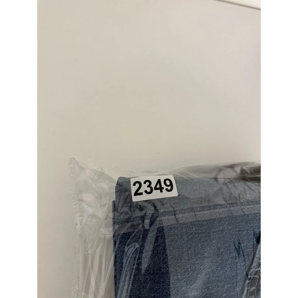 Levis 505 Jeans Mens 38x32 Regular Straight Stretch Blue Medium Wash Denim